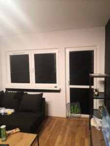 Czarne żaluzje aluminiowe